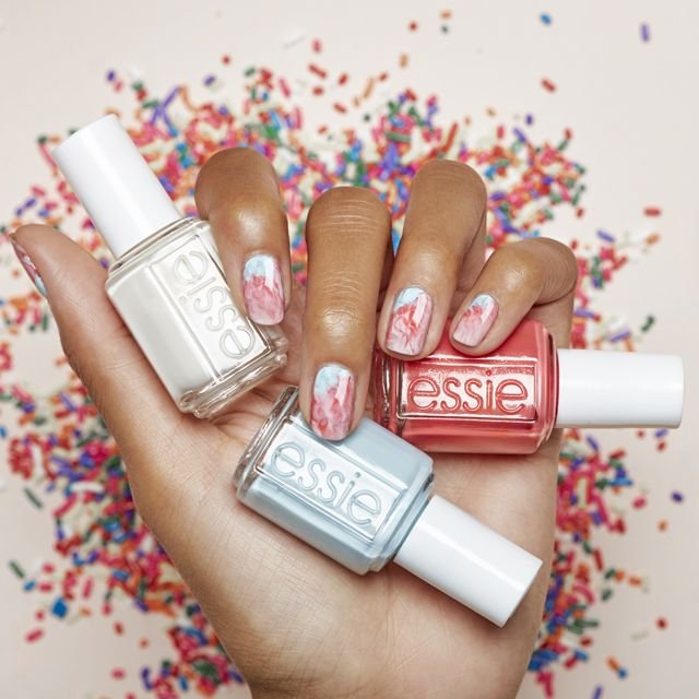 sorbet swirl - nailart