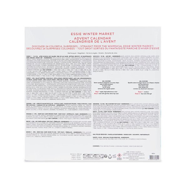 Calendrier De L Avent Essie 2023 Essie Calendrier De L'avent 2021 Vernis